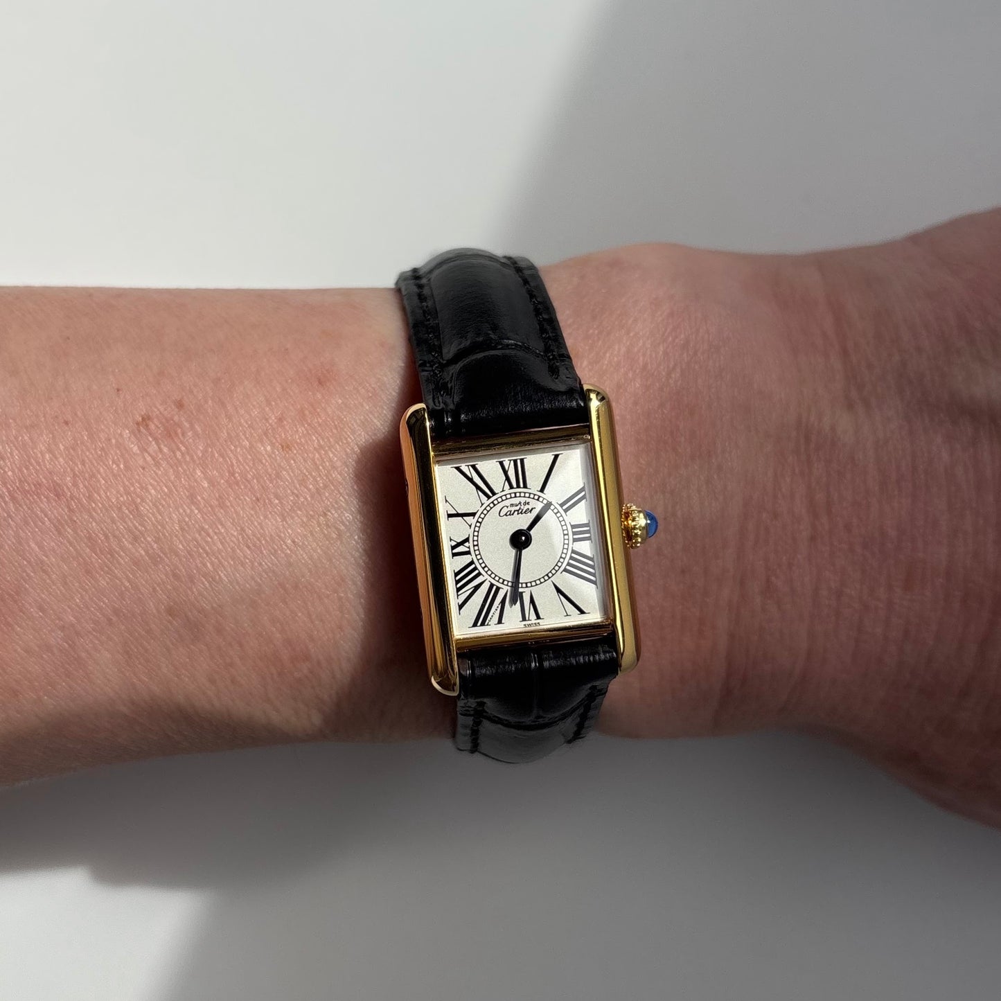 Cartier 1990 Must de Tank Opaline Watch (SM)