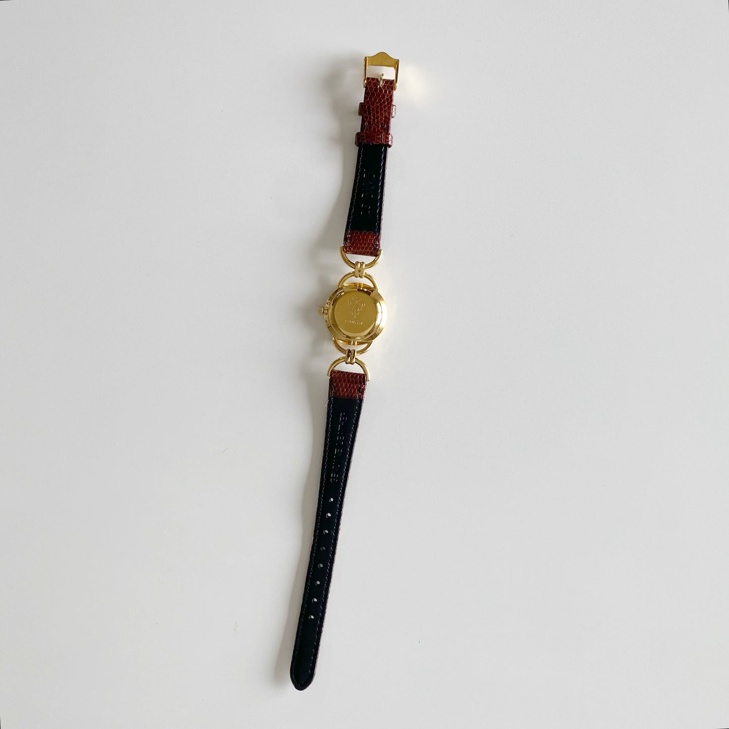 Gucci 1990s Gold Plated Horsebit Watch