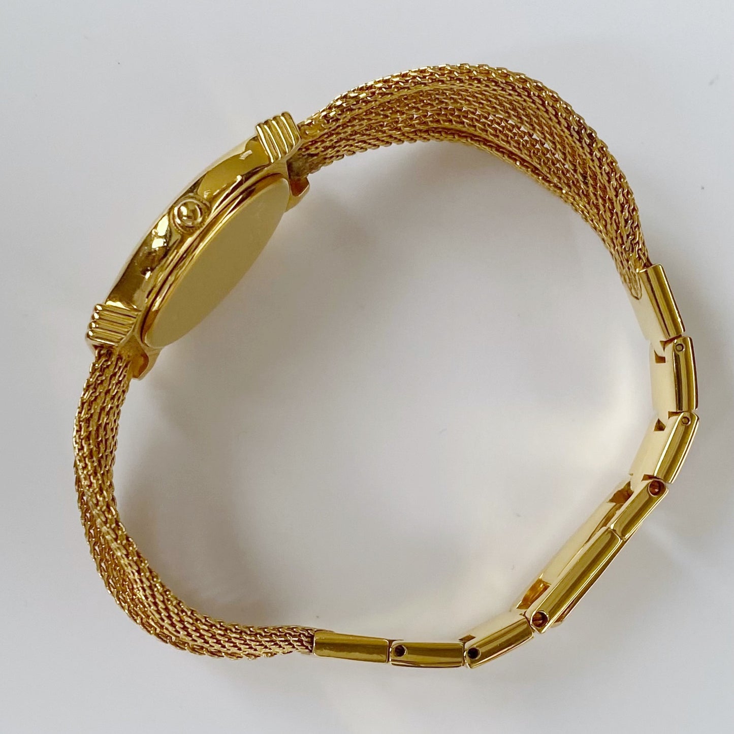 Dior 1990s Oval Dial Gold Plated Watch