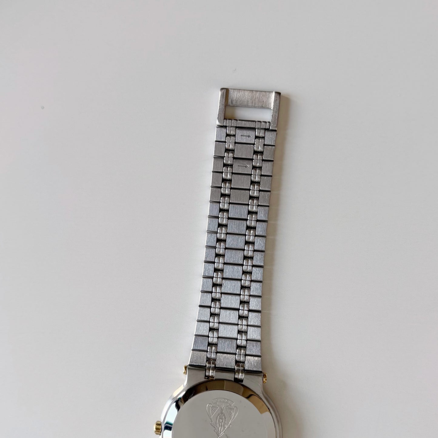 Gucci 1990s Date Round Cream Dial Two Tone Watch (Large)
