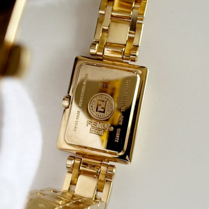 Fendi 1990s Gold Plated Watch Limited Edition (only 2,500 pieces made)