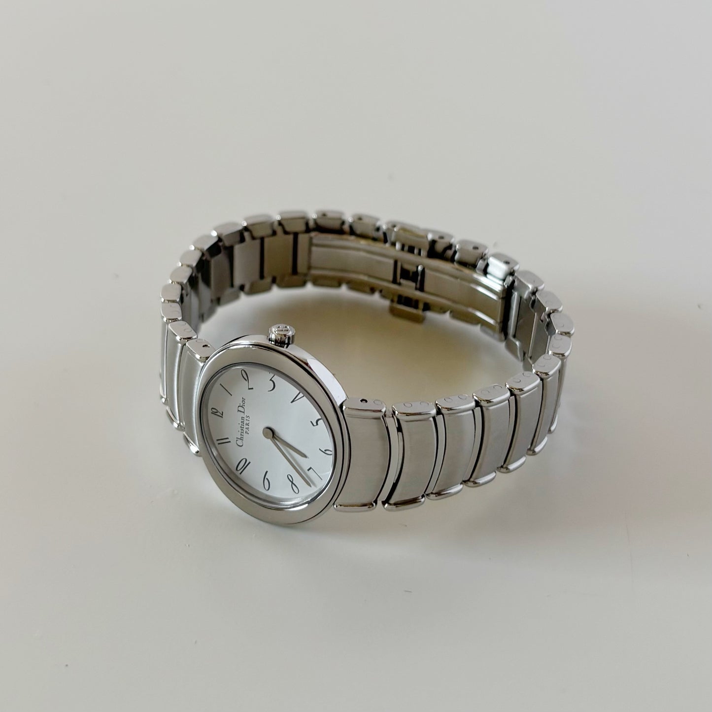 Dior 1990s Oval Dial Stainless steel Watch