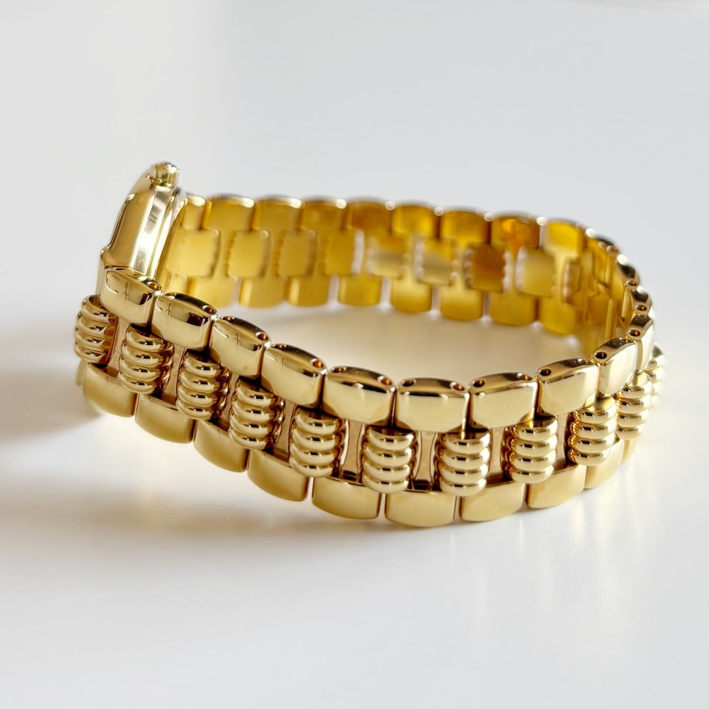 Dior 1990s Octagon Gold Plated Watch