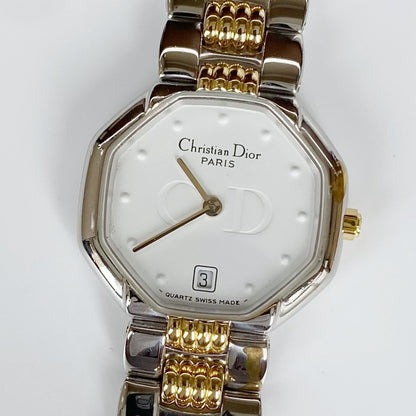 Dior 1990s Octagon Two Tone Date Watch