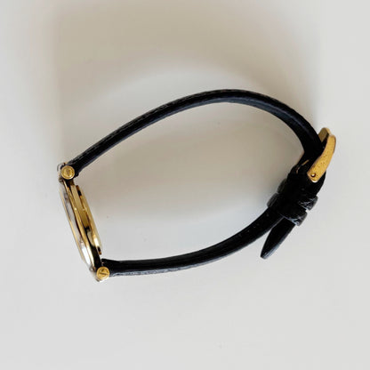 Gucci 1990s Round Dial Two Tone Watch