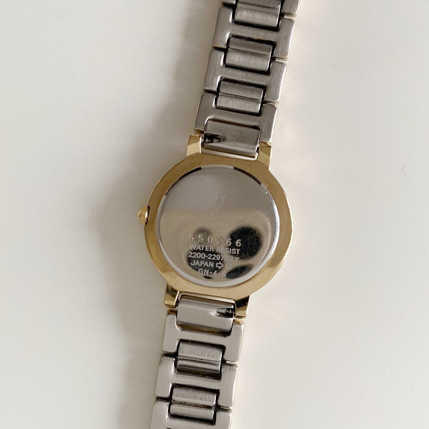 Yves Saint Laurent 1990s Two Tone Watch