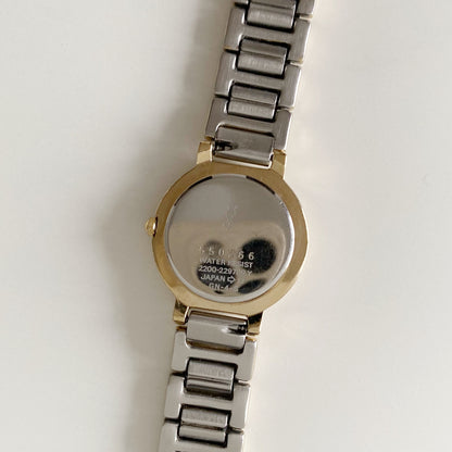 Yves Saint Laurent 1990s Two Tone Watch