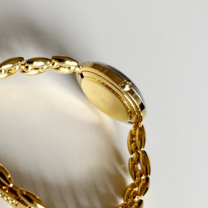 Gucci 1990s Interchangeable Bezel Gold Plated Watch with 6 bezels, case (160mm)