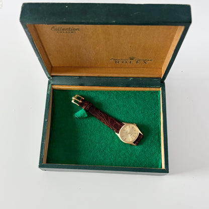 Rolex 1969 Cellini 18K Case Manual Wind Watch