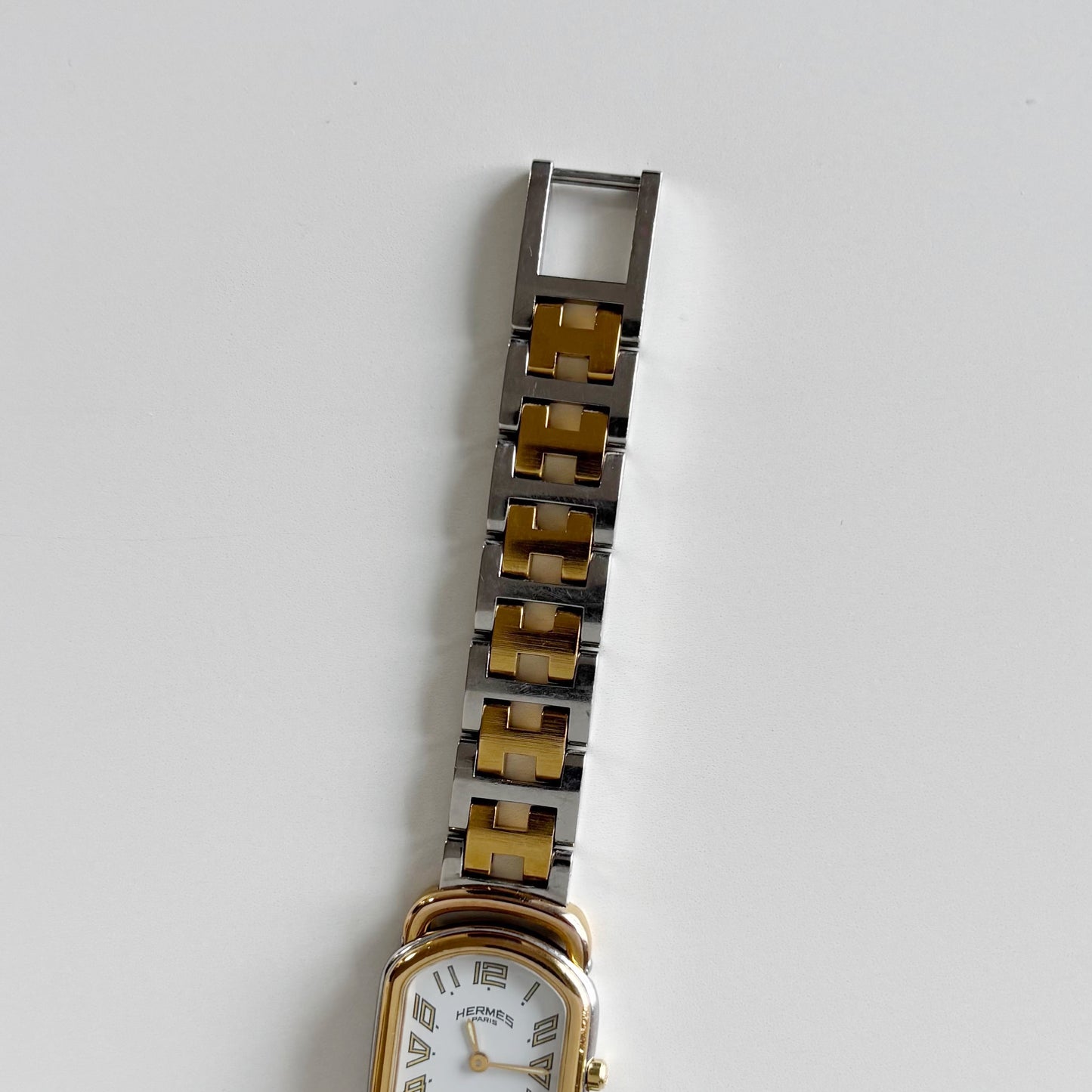 Hermes 1990s Rallye Two Tone Watch