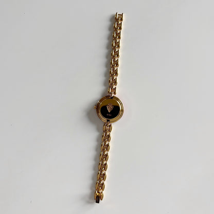 Gucci 1990s Interchangeable Bezel Gold Plated Watch with 6 bezels, case (165mm)