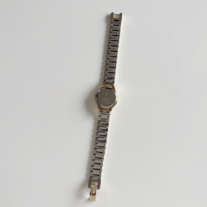 Yves Saint Laurent 1990s Round Dial Gold Plated Watch