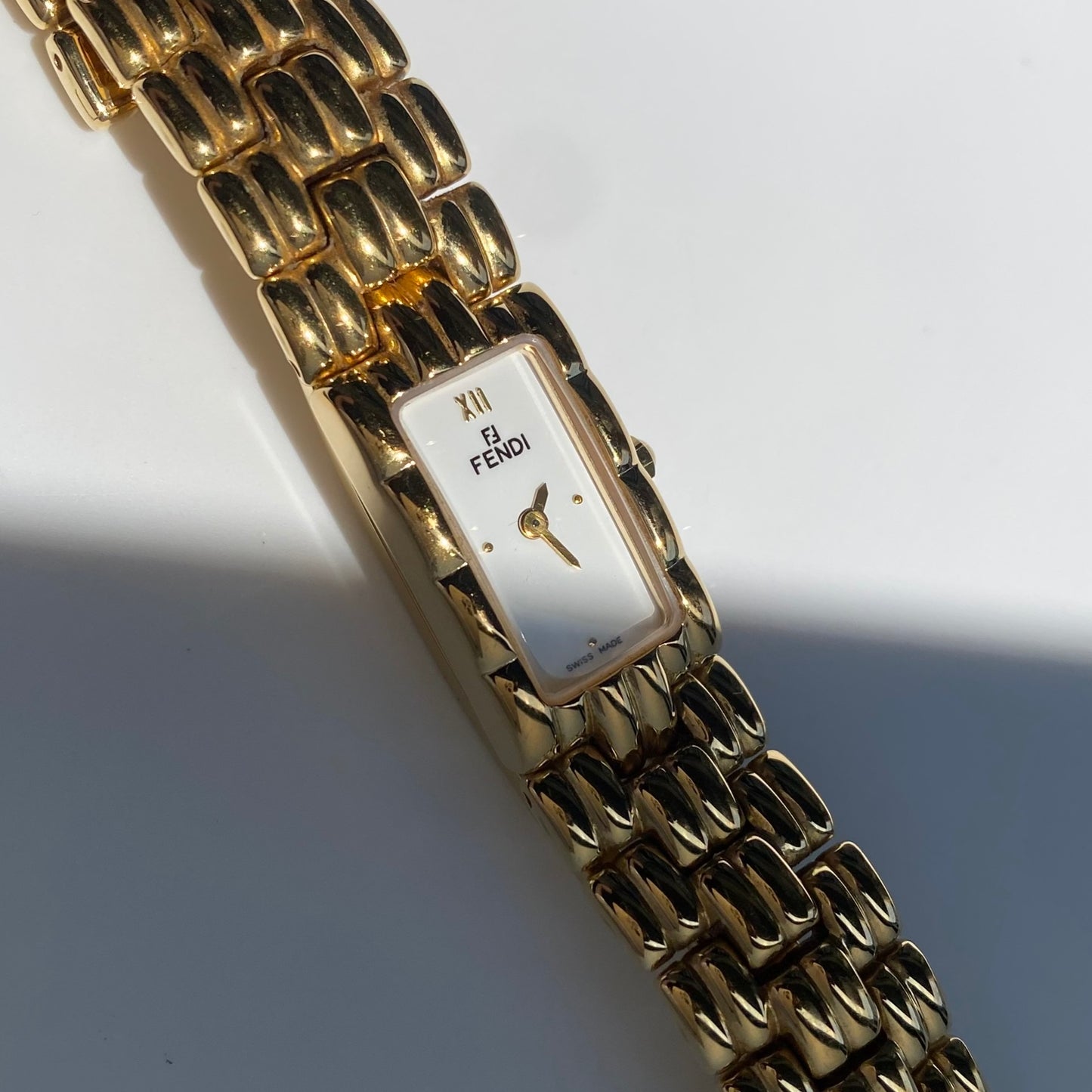 Fendi 1990s Gold Plated Watch
