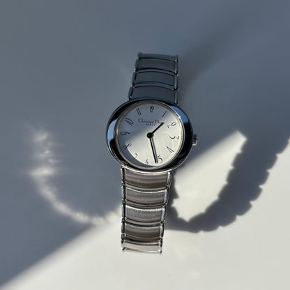 Dior 1990s Oval Dial Stainless steel Watch