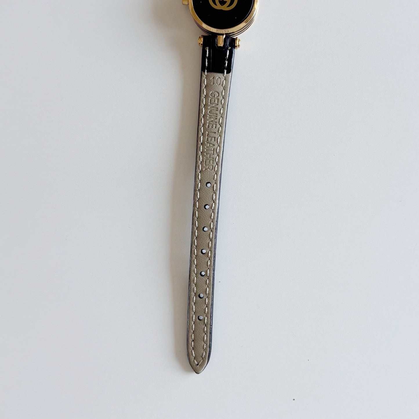 Gucci 1990s Round Dial Gold Plated Watch