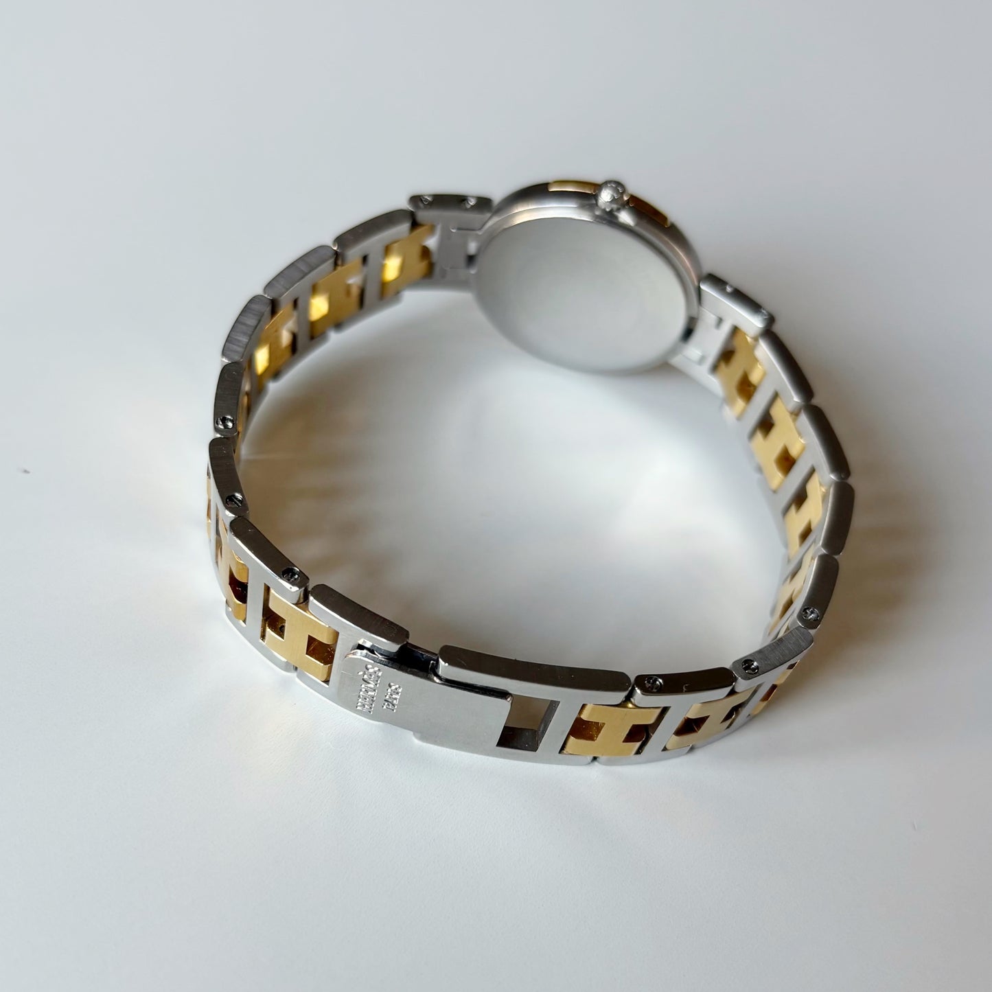 Hermes 1990s Windsor Two Tone Watch