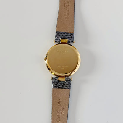 Dior 1990s Round Dial Gold Plated Watch (Large)