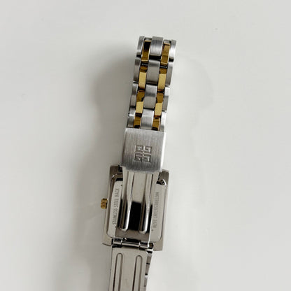 Givenchy 1990s Tank Two Tone Watch