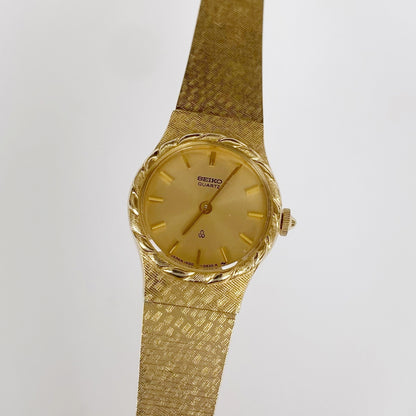 Vintage Seiko Round Gold Plated Watch