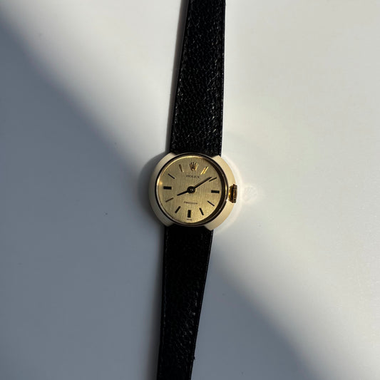 Rolex 1972 Chameleon Precision 18K Gold Case Interchangeable Strap Manual Wind Watch with straps, case