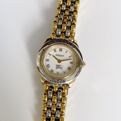 Burberry 1990s Two Tone Watch