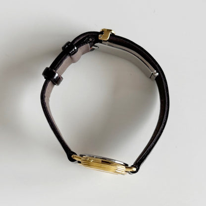 Dior 1990s Seashell Round Dial Gold Plated Watch