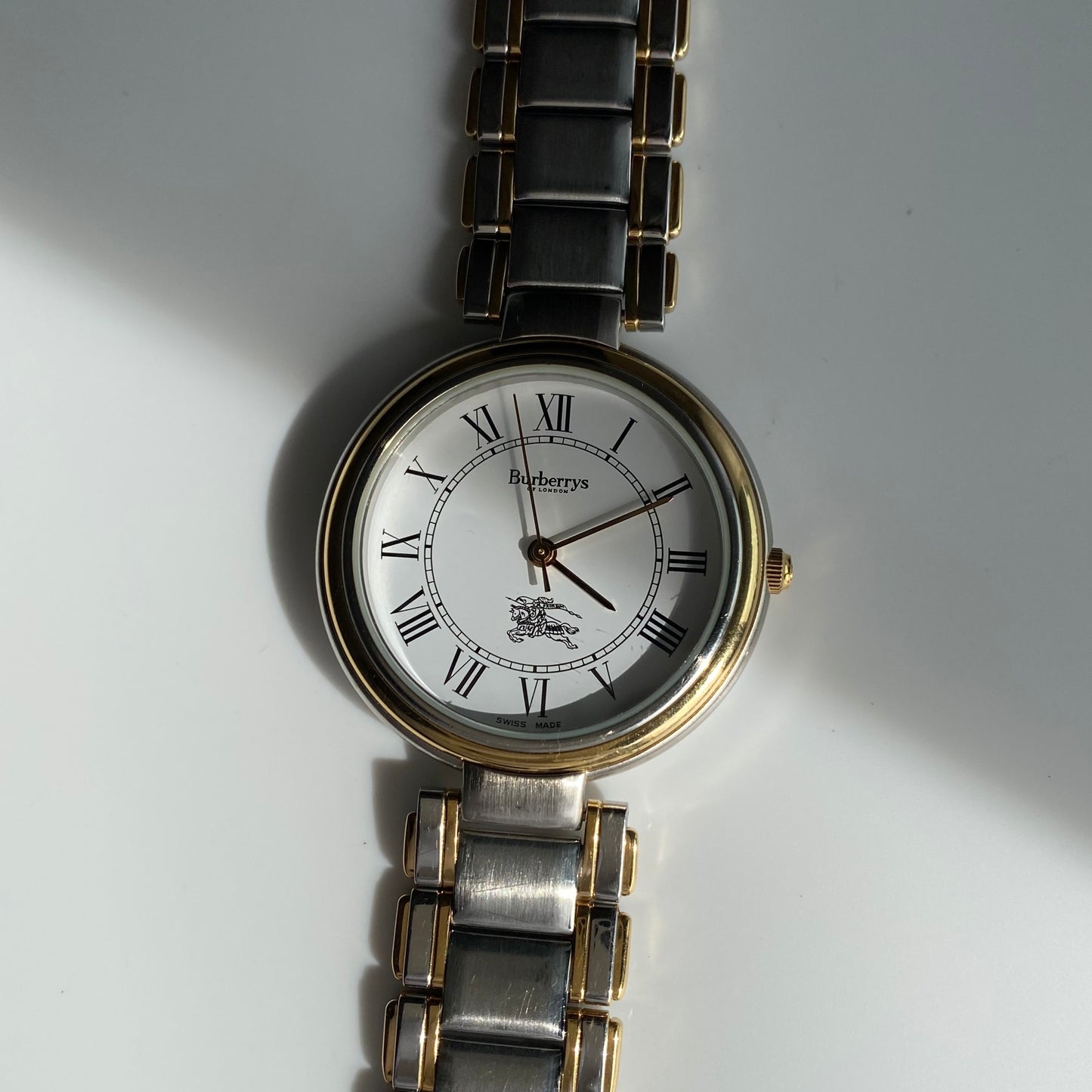 Burberry 1990s Two Tone Watch (Mens)