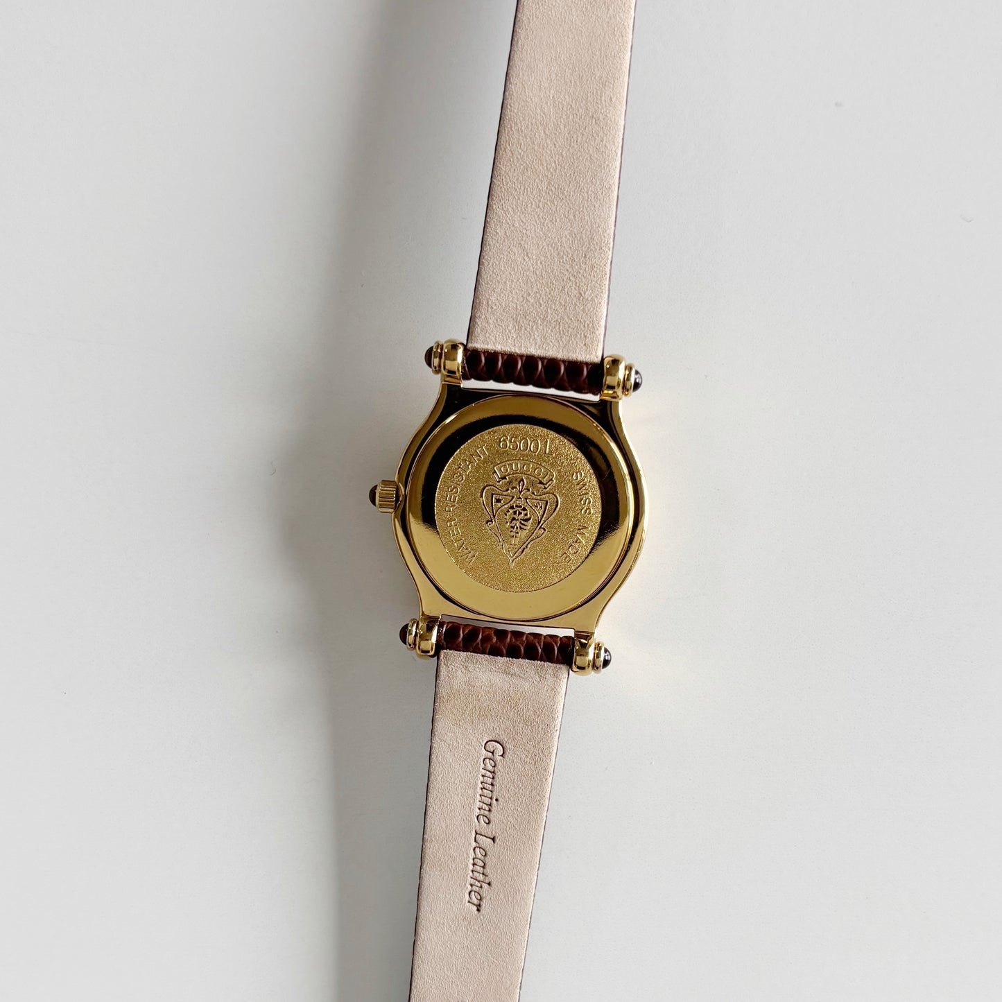 Gucci 1990s Gold Dial Gold Plated Watch