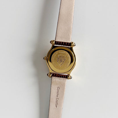 Gucci 1990s Gold Dial Gold Plated Watch