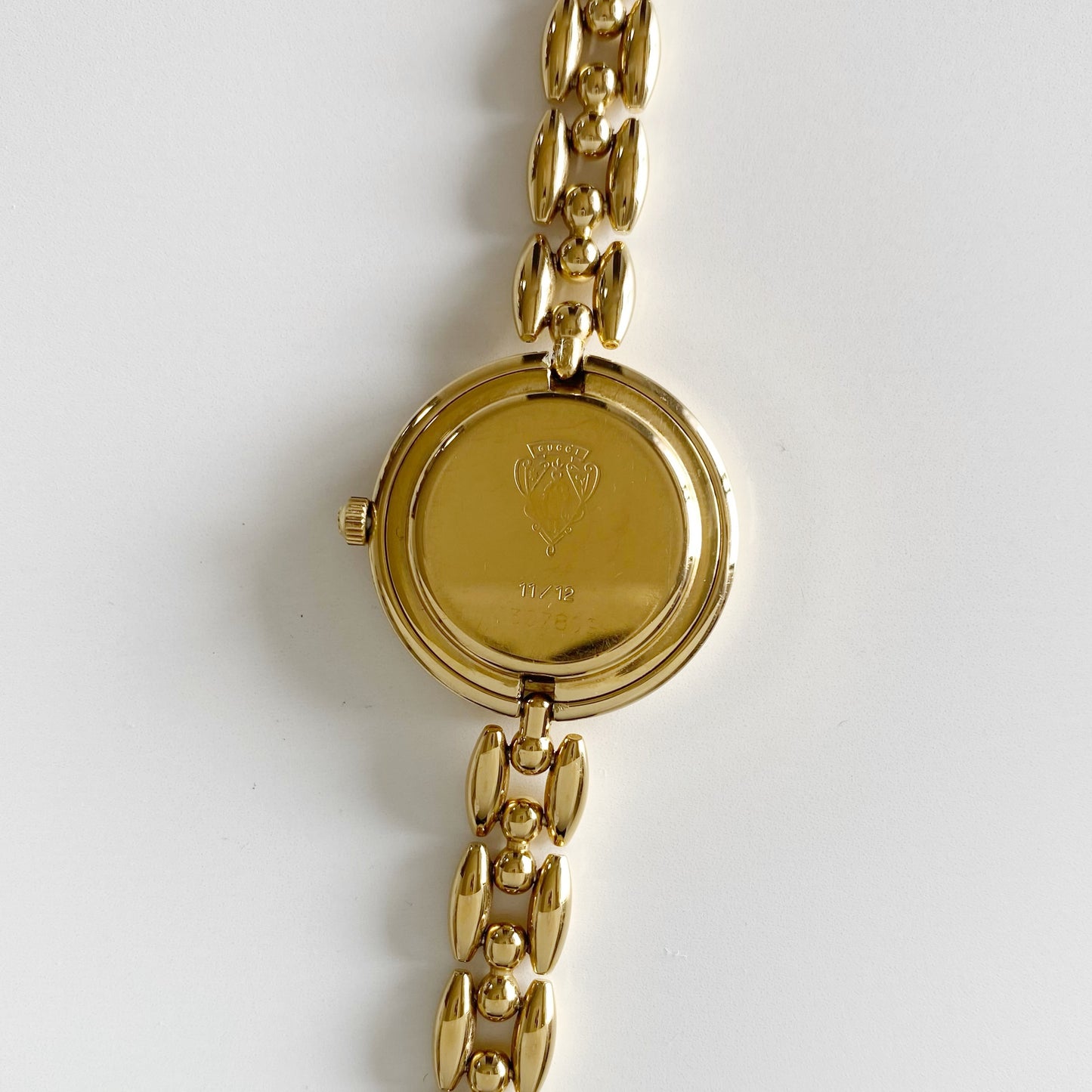 Gucci 1990s Interchangeable Bezel Gold Plated Watch with 6 bezels, case (160mm)