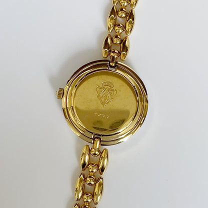 Gucci 1990s Interchangeable Bezel Gold Plated Watch with 6 bezels, Case