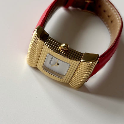 Yves Saint Laurent 1990s Ribbon Gold Plated Watch
