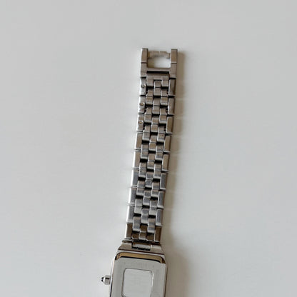 Givenchy 1990s Black Dial Silver Watch