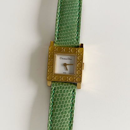 Dior Early 2000s La Parisienne Gold Plated Interchangeable Watch with 3 straps, case