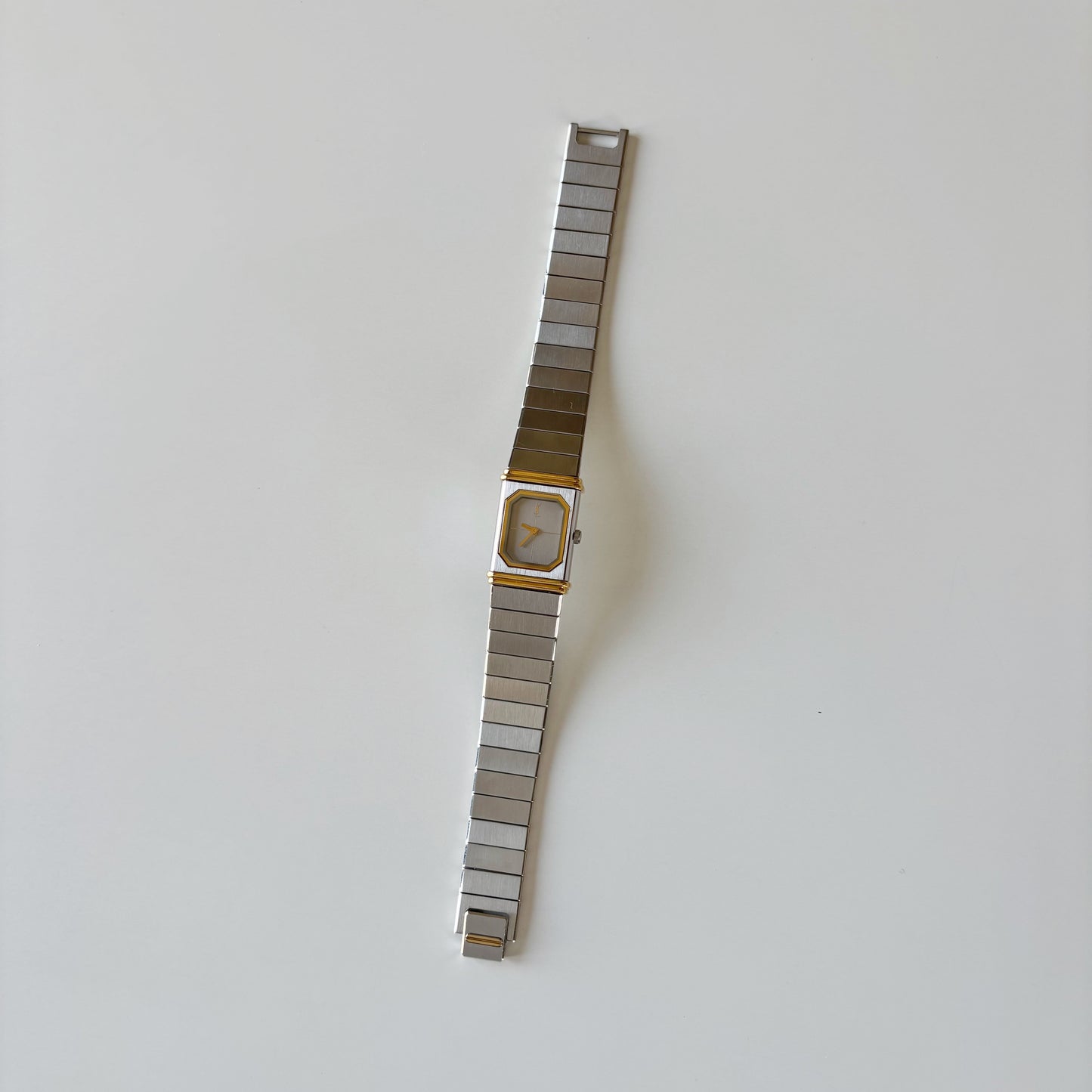 Yves Saint Laurent 1990s Reverso Two Tone Watch