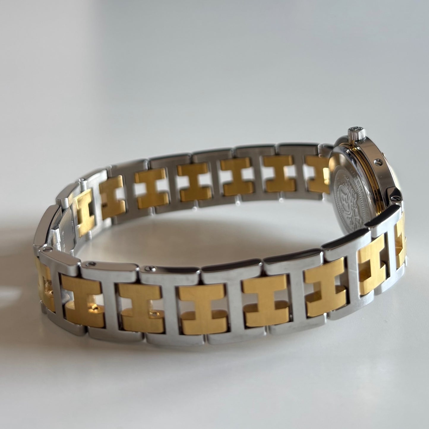 Hermes 1990s Clipper Two Tone Watch