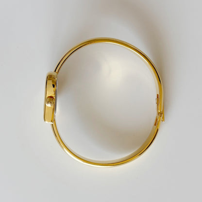 Yves Saint Laurent 1990s Heart Shaped Dial Gold Plated Watch