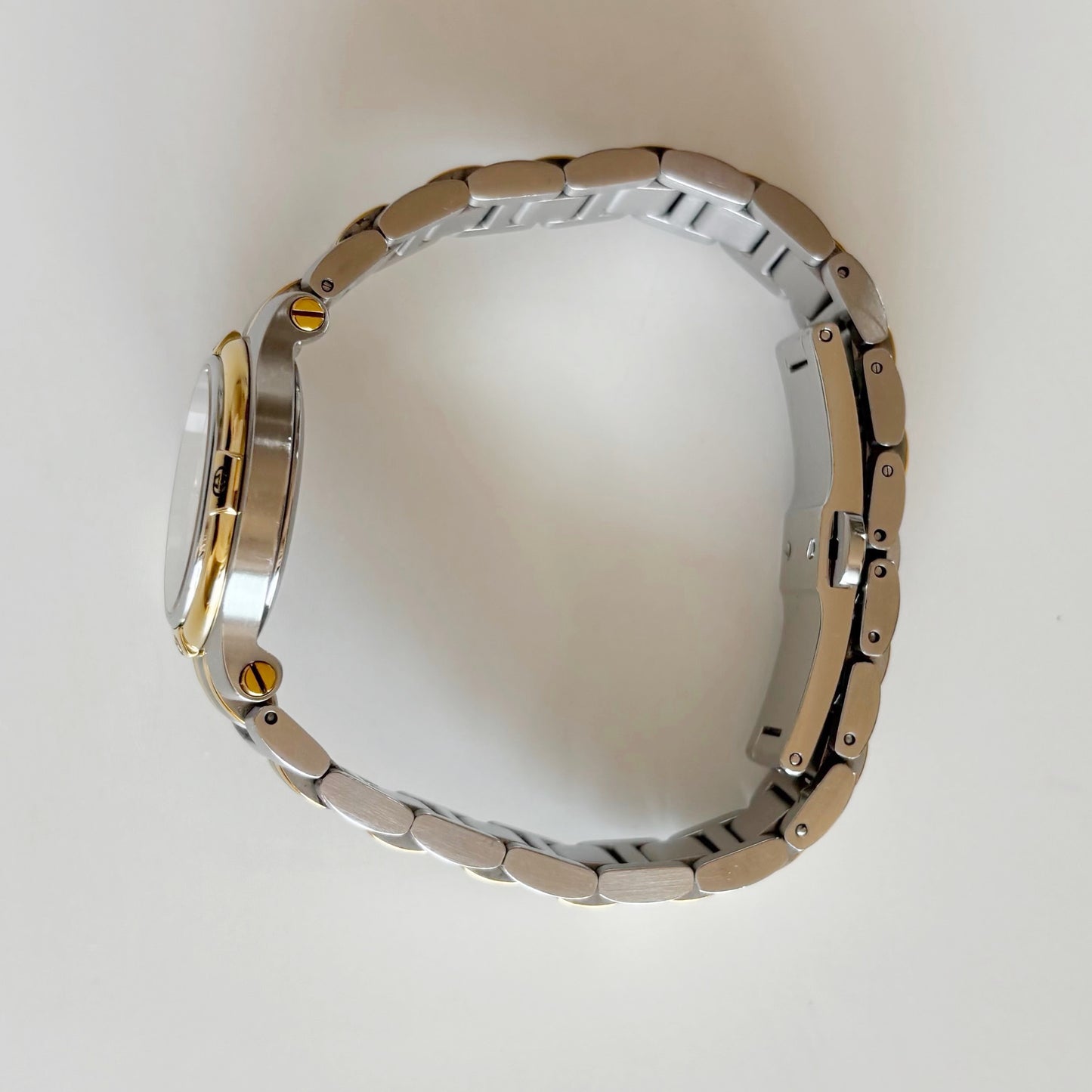 Gucci 1990s Date Round Dial Two Tone Watch