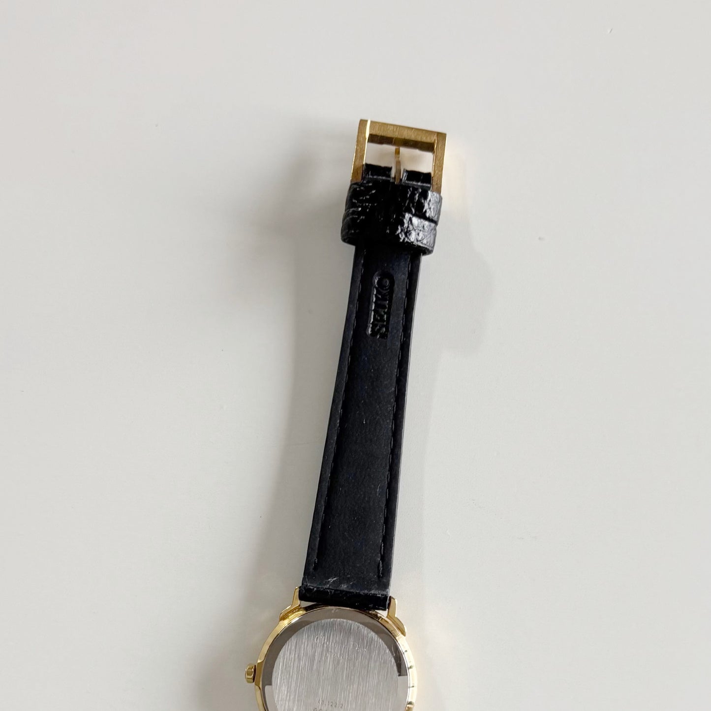 Dior 1990s Date Round Dial Gold Plated Watch
