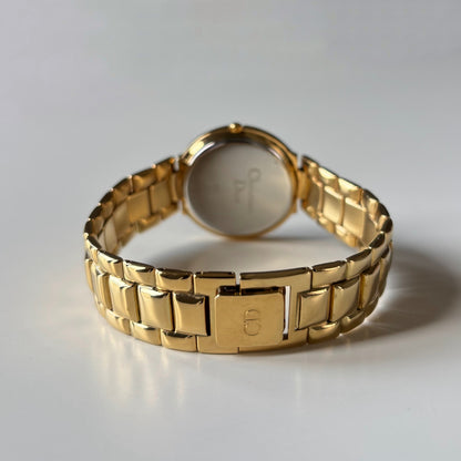 Dior 1990s Date Round Dial Gold Plated Watch (Large)