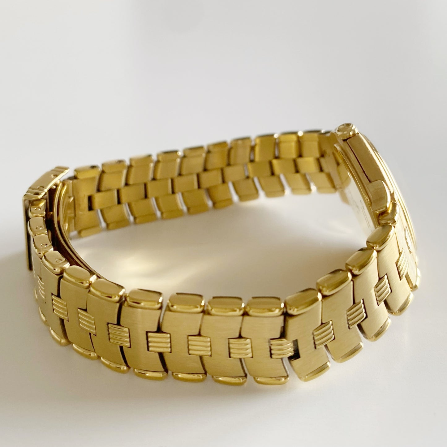 Dior 1990s Round Dial Gold Plated Watch