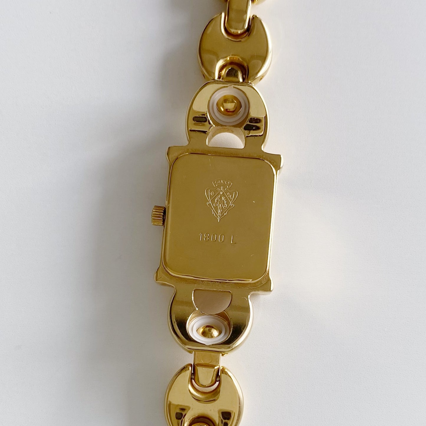 Gucci 1990s Interchangeable Belt Gold Plated Watch with 3 strap, case