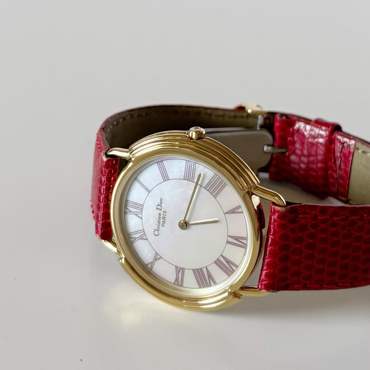 Dior Seashell Dial Gold-Plated Watch (Large)