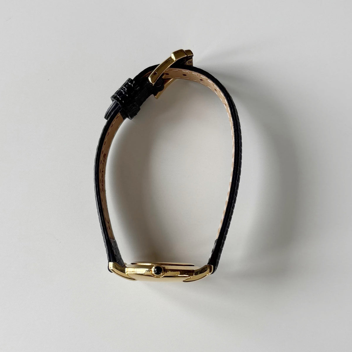 Fendi 1990s Round Dial Gold Plated Watch