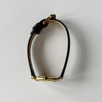 Fendi 1990s Round Dial Gold Plated Watch
