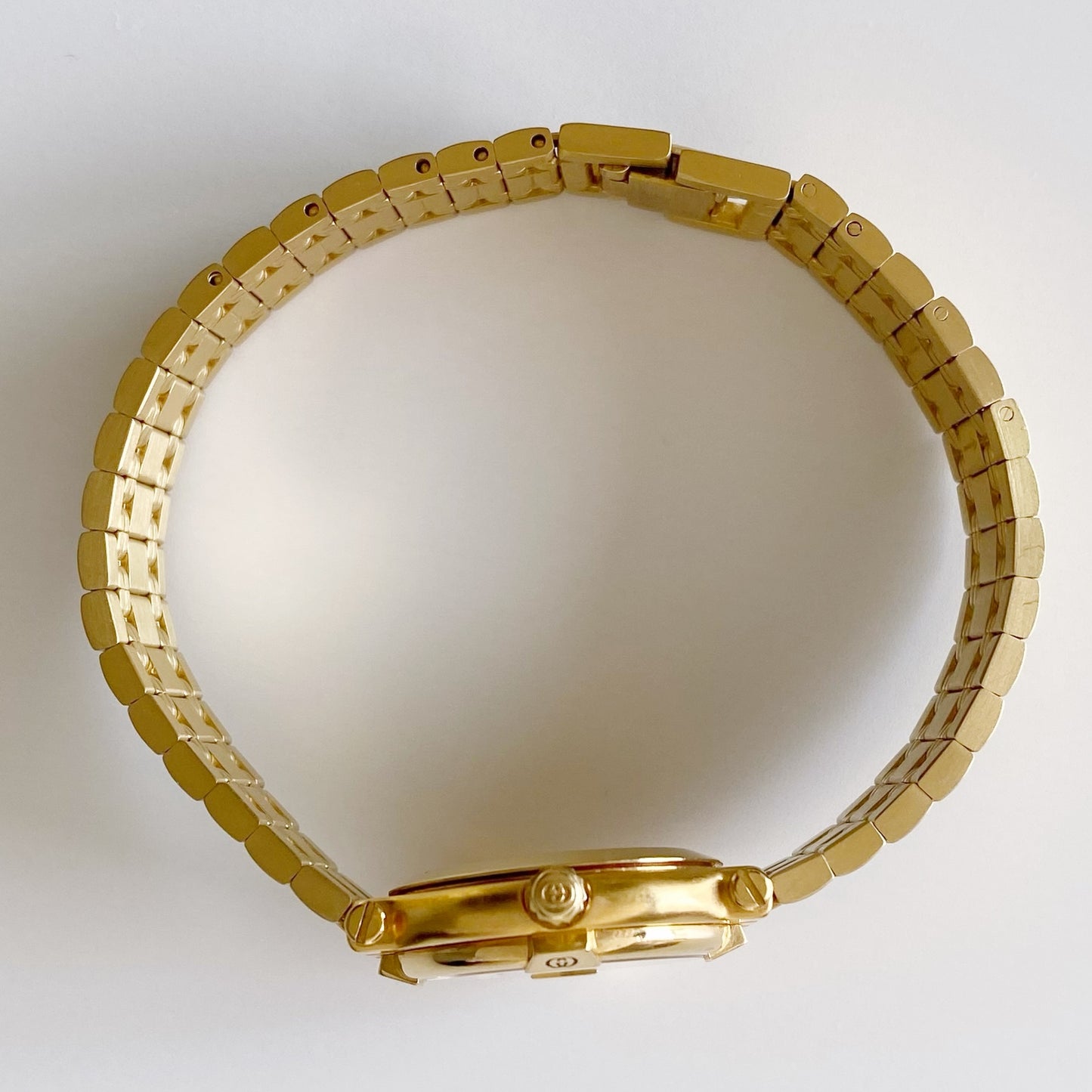 Gucci 1990s Gold Plated Date Watch