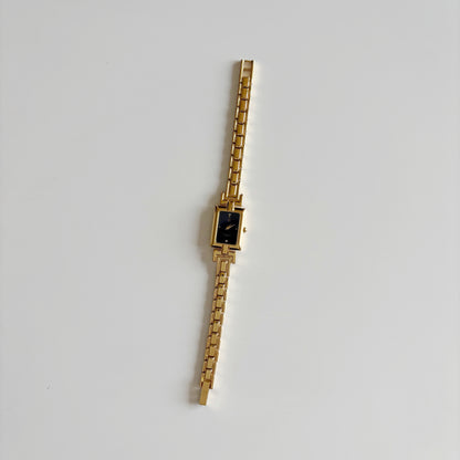 Givenchy 1990s Tank Gold Plated Watch
