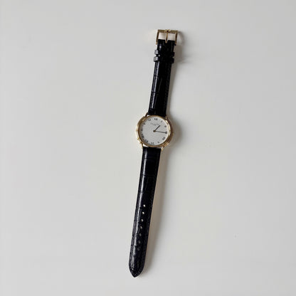 Dior 1990s CD Logo Round Dial Gold Plated Watch (Large)