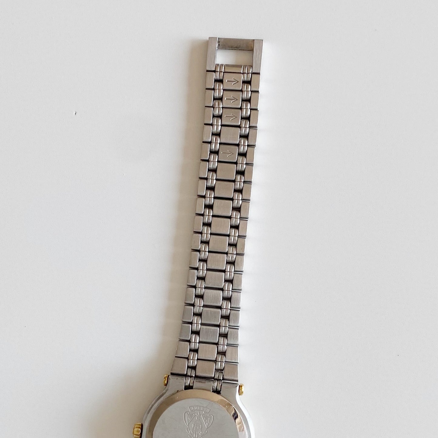 Gucci 1990s Date Round Dial Two Tone Watch