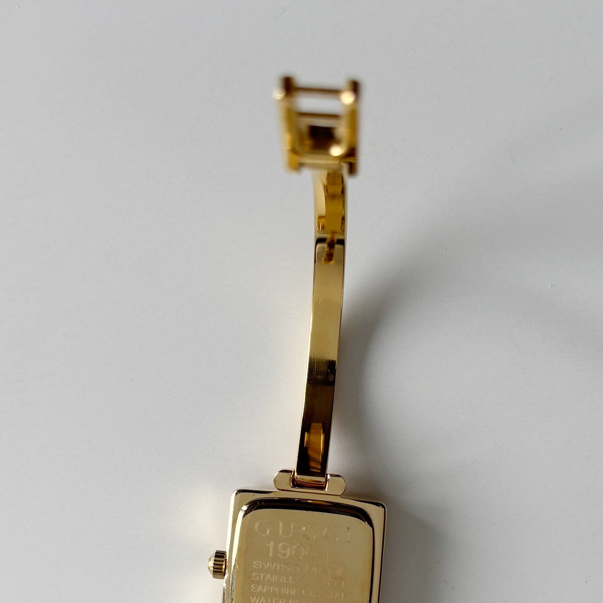 Gucci 1990s Square Dial Gold Plated Watch (Small)